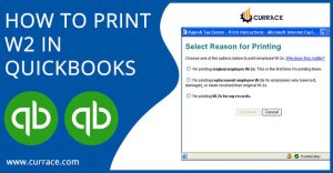 How To Print W2 In Quickbooks Online & Desktop? - Currace